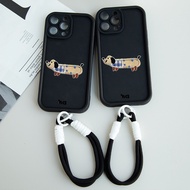 HP Lanyard For New Texture Embroidery Case Infinix Hot 50 Pro Plus Hot 50I 40I Smart 9 8 Itel P55 4G