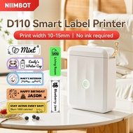 Niimbot D110 Label Printer Bluetooth Thermal Label Maker Switch Label Sticker Name Sticker Printer