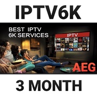 AEG IPTV6K 3 MONTH DIGITAL CODE / DIGITAL GIFT CARDS / DIGITAL GOODS / RELOAD PIN / FULL CHANNEL/ MO