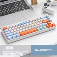 FREEWOLF M68 Wireless Keyboard 68-Key Compact Tri-Mode Bluetooth Silent Typing PBT Keycaps 2000mAh B