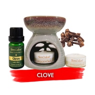 Oil Burner + Clove Pure Essential Oil
