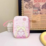 Cute Cartoon CCD Camera Storage Box EVA Zipper Bag Headphone Data Cable Charger Power Bank Portable