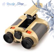 HIJAU CAHAYA Night Scope Binoculars 4x30mm Binoculars with Pop-Up Light Green Light Up To 25 Feet 2x