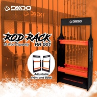 Daido RR01 Fishing ROD Rack Super Ordinary Box Model For 16 Fishing Rods