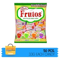 FRUTOS JELLY FILLED CHEWY CANDY / 50 PCS (1 PACK)