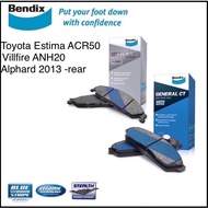 Toyota Bendix Rear Brake Pad - Toyota Alphard/ Vellfire/ Estima ACR50