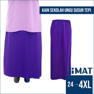 Kain Kurung Ungu Sekolah Agama Licin Susun Tepi | Baju Sekolah Agama | Girls School Uniform