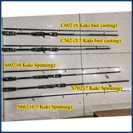 PRO CASTER AWA SHIMA PRO CASTER SPINNING BC BAIT CASTING ROD MURAH BAG GREEN  ARMY GREEN CAMO KOLAM 