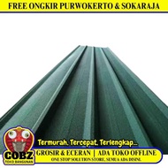 0.3MMx75CMx4M / NM Seng Spandek Galvalum Pasir Gel Besar Hijau Lembar
