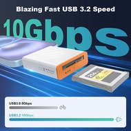 Detachable 2 in 1 CFexpress Type B Card Reader CF Express Card Reader USB A USB C Port Adapter USB 3