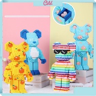 Cute BearBrick Animal Assembly Model 35cm High 2480 Room decor Details. lego Model.