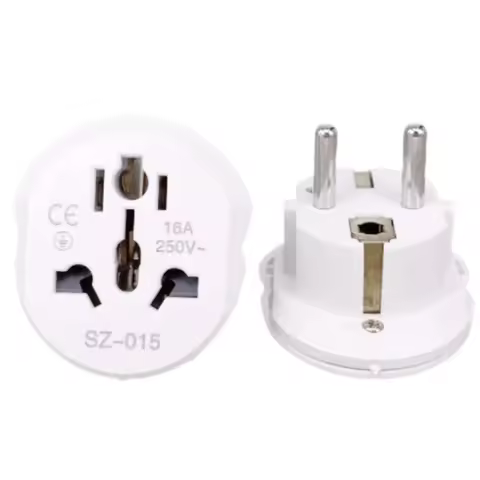16A 250V Universal EU Travel Adapter Converter UK US AU To Euro AC Power Socket Plug Charger