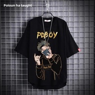 HY M-4XL Fashion Boy Short-sleeved T Shirt for Men New Style Summer Loose Black Tshirt Man Top Baju