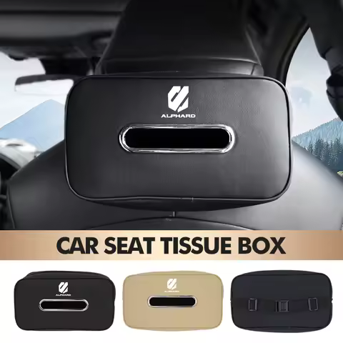 Car Tissue Box Sunshade Visor Seat Backrest Suspension Papper Bag For Toyota Alphard Vellfire 30 Ser