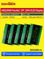 WEH002004A 2.88'' 204 20*4 20x4 Character Module Screen WS0010 6800/8080 Parallel Serial SPI Port