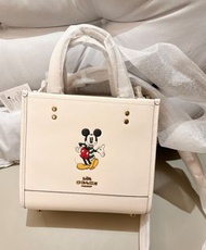 全新加拿大🇨🇦outlet購入正品～Coach x Disney 米奇聯名款紙袋包/手提斜背包