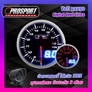 Pro Sport Dual Display เกจวัดเเบตเตอรี่ Volt meter anlog and digital 60 MM