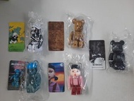 Bearbrick Series48/49/50 隱藏版 藍精靈 魷魚遊戲 Squid Game Jelly Bean Cute Smurfs (Secret Black) Be@rbrick Ste