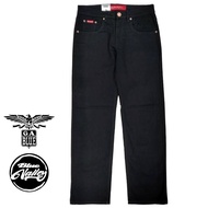 GA Blue Men's Straight Cut Stretchable Jeans Normal Rise 99111899 (Black)