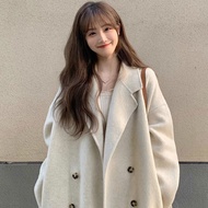 Momo Molly autumn coat coat Women 90s vintage winter coat woolen coat Women winter long coat Women w