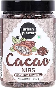 Urban Platter Cacao Nibs, 250g (Roasted & Cracked | Unsweetened | 100% Cacao Bean Bits | Aromatic & 