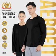 888.CO MICROFIBER ROUNDNECK LONGSLEEVE (FAST-DRY/COOL-MAX) ANTI-BACTERIA BLACK