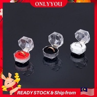 Acrylic Ring Box Jewellery Display Box Bekas Cincin Kotak Cincin Emas 916 Jewelry Box Acrylic Flip Transparent Gift Box Jewelry Box Ring Box