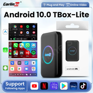 CarlinKit TBOX-Lite Carplay Ai Box แอนดรอยด์10เครื่องเล่นรถยนต์ไร้สายและแอนดรอยด์ตัวแปลงออโต้รองรับเครือข่าย Wifi เน็ตฟิกซ์ออนไลน์ Youtube IPTV Spotify Dual Channel