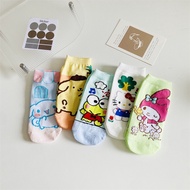 Sanrio Socks Women Socks Cartoon Frog Sock Students Adult Socks