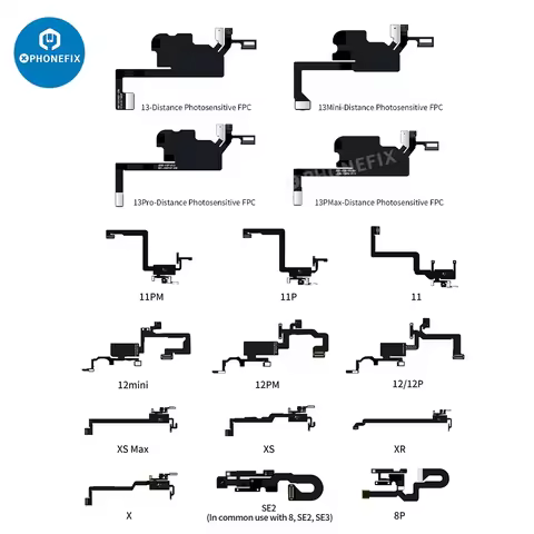 JC V1SE JCID Receiver FPC Test Board Ear Earpiece Speaker Flex Sensor Cable For IPhone 11 12 13 14 1