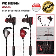 WK Design BD300 Max Bluetooth Headset Wireless Hi-Fi Music Earphone Android IOS