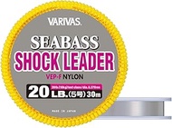 VARIVAS Shock Leader, Sea Bass, Nylon, 98.4 ft (30 m), 22.0 lbs (10 kg), 20 lbs, Natural