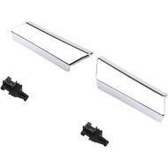 Headlight Headlamp Washer Nozzle 2pcs Car Headlight Washer Nozzle Cover Chrome Right+Left Fit for Le
