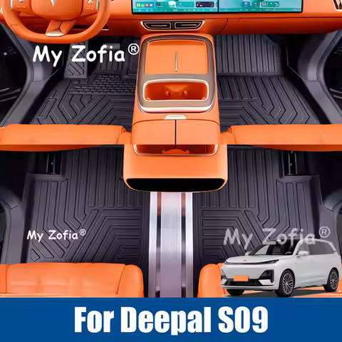 For Deepal S09 2025 2026 Car TPE Floor Mats Full Cover Cargo Liner All Weather Waterproof Trunk Mat 