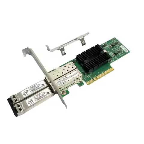 Mellanox MCX312B-XCCT ConnectX-3 Dual-Port 10GbE SFP+ Network Adapter - PCIe 3.0 x8 SFP-10G-SR for S