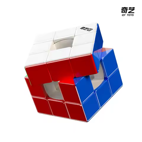 [JudyCube] Qiyi Racing Void Cube Magnetic UV Magic Speed Cube Stickerless Fidget Toys Cubo Magico Pu