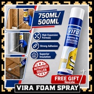 Vira PU Foam Spray Polyurethane Tutup Lubang Foam Spray Tutup Lubang Dinding Foam Filler Expanding F