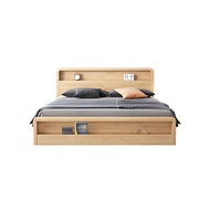 [特價]北歐實木收納式雙人床架 Y11274