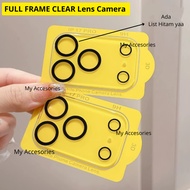 YELLOW Tempered Glass FULL FRAME CLEAR iphone 17 Air 17Pro / 17 Promax Anti-Scratch Camera Protector