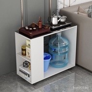 Tea Table No-Paint Mobile Small Coffee Table Tempered Glass Small Tea Table Side Table Corner Cabine