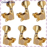 [chiwanji4x] 3R3L Sealed String Tuning Pegs Keys Tuner Machine Heads for Guitar Accessory Golden 3R3