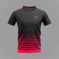 Maxx badminton shirt (Red/Black)