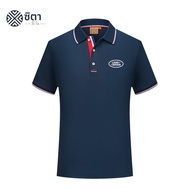 เสื้อโปโลคอปกแขนสั้นฤดูร้อนสำหรับผู้ชายและผู้หญิง เสื้อผ้าทำงาน JLR Land Rover Jaguar 2025 เสื้อโปโล
