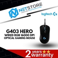 LOGITECH G403 HERO 16K DPI GAMING MOUSE - 910-005634