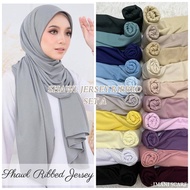 BORONG SHAWL JERSEY RIBBED SHAWL CALLIE COTTON JERSEY