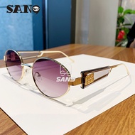 【Ready Stock】COD (San9)Fashion Ulzzang Metal Oval Frame Women's UV Protection Sunglasses