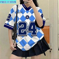 (Free Custom Name And Number) Number 24 Dry T-Shirt Standard Sublimation Jersey Custom Name Baju FUL