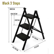 Multipurpose Foldable Ladder for Home 2/3/4/5 Steps Lightweight and Compact A-Frame Portable