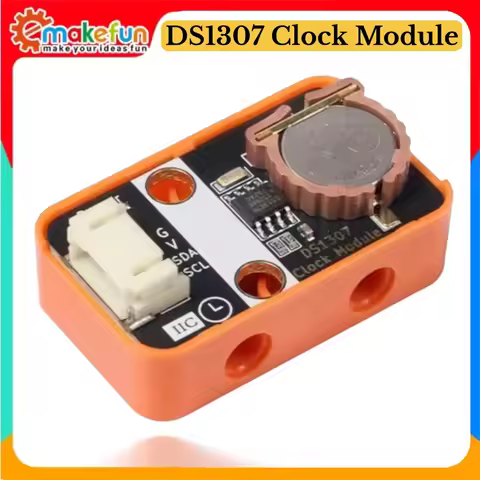 DS1307 Real-Time Clock Module Low-Power RTC Time/Calendar 56-Byte RAM Backup Battery Support 5V for 
