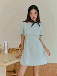 Plainperhaps - lady tweed dress - เดรสผูกโบว์
